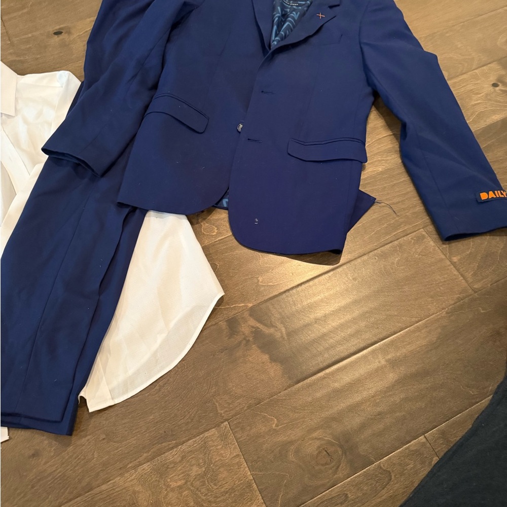 Men's Blue Blazer, pants and dress shirt